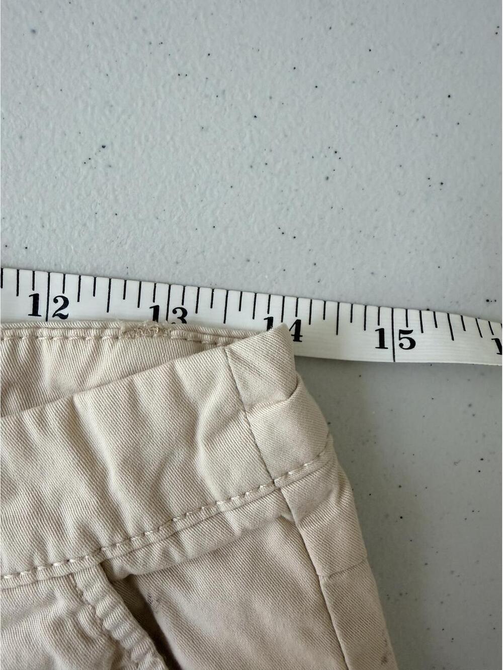 H&M Beige Cuffed Chino Shorts Size 6 Fits 4/6 - Picture 7 of 8